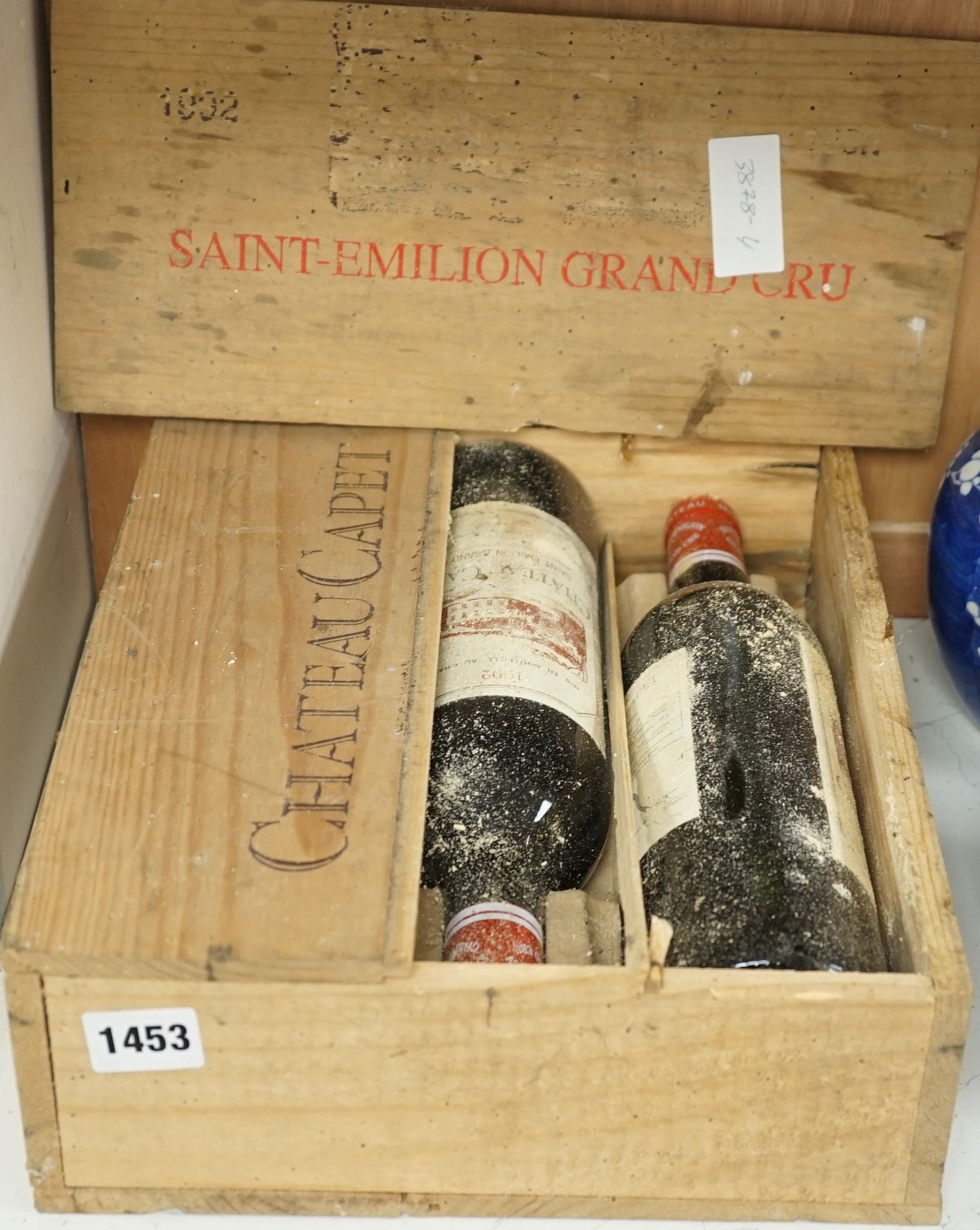 A case of three bottles of Chateau Capet St. Emilion, 1992, O.W.C.